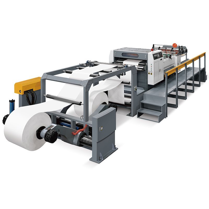 High Speed Servo Controlled Paper Roll Rotary Sheeter Machine With 2 Rolls