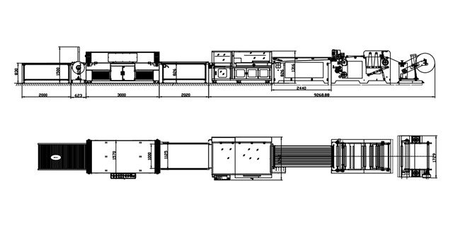 layout drawing of sheeter