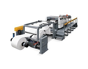 High Speed Servo Controlled Paper Roll Rotary Sheeter Machine With 2 Rolls