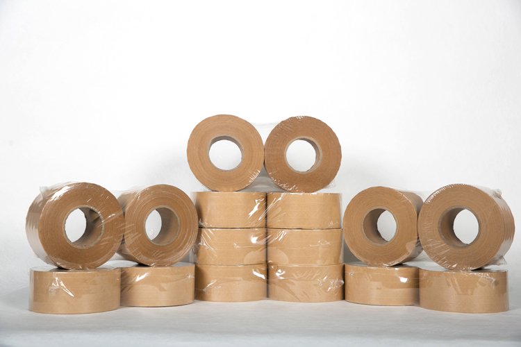 packed water activated tape