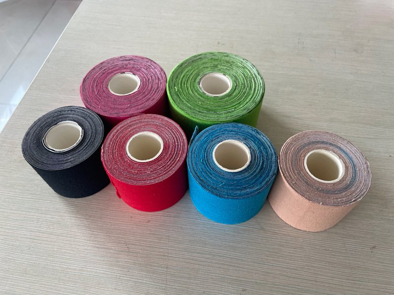 colored kt tape roll