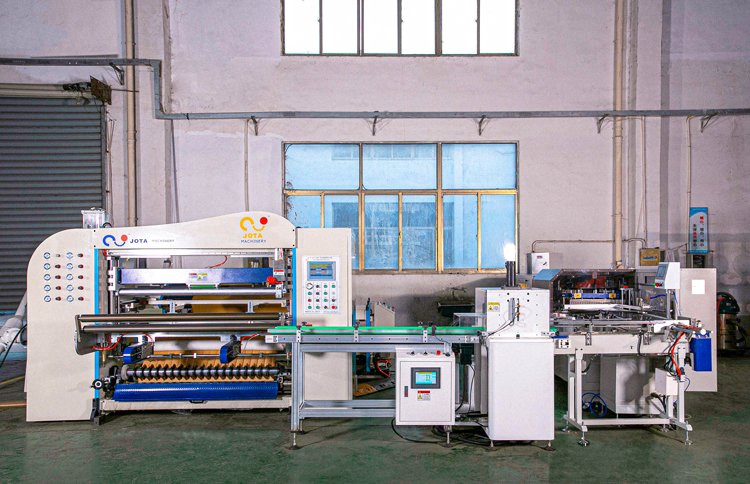 water activated tape slitting packing line